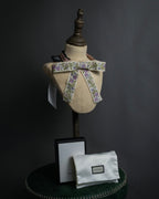 -MOOD Christmas Collections-
"GUCCI" Michele period delicate floral embroidered ribbon tie