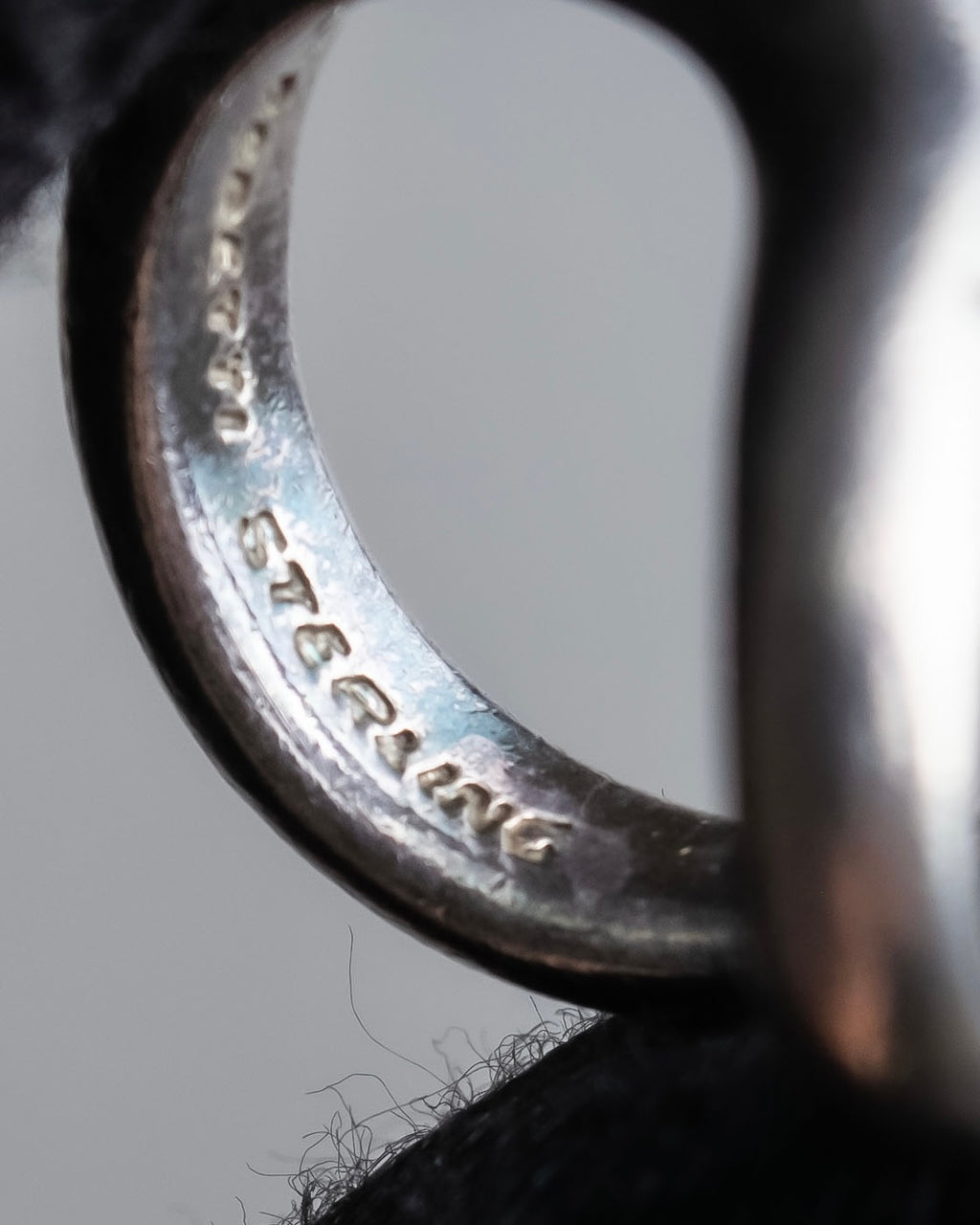 "Tiffany&Co" Elsa Peretti open heart signature silver ring