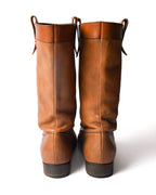 HENRY BEGUELIN/ Western Detailed Long Leather Boots