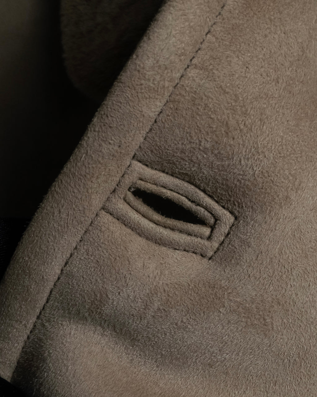 -SPECIAL- "LOEWE" 90's-10's Fur collar cordero lambskin long coat