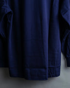 "Balenciaga Sports" Pink & yellow collar long sleeve polo shirt