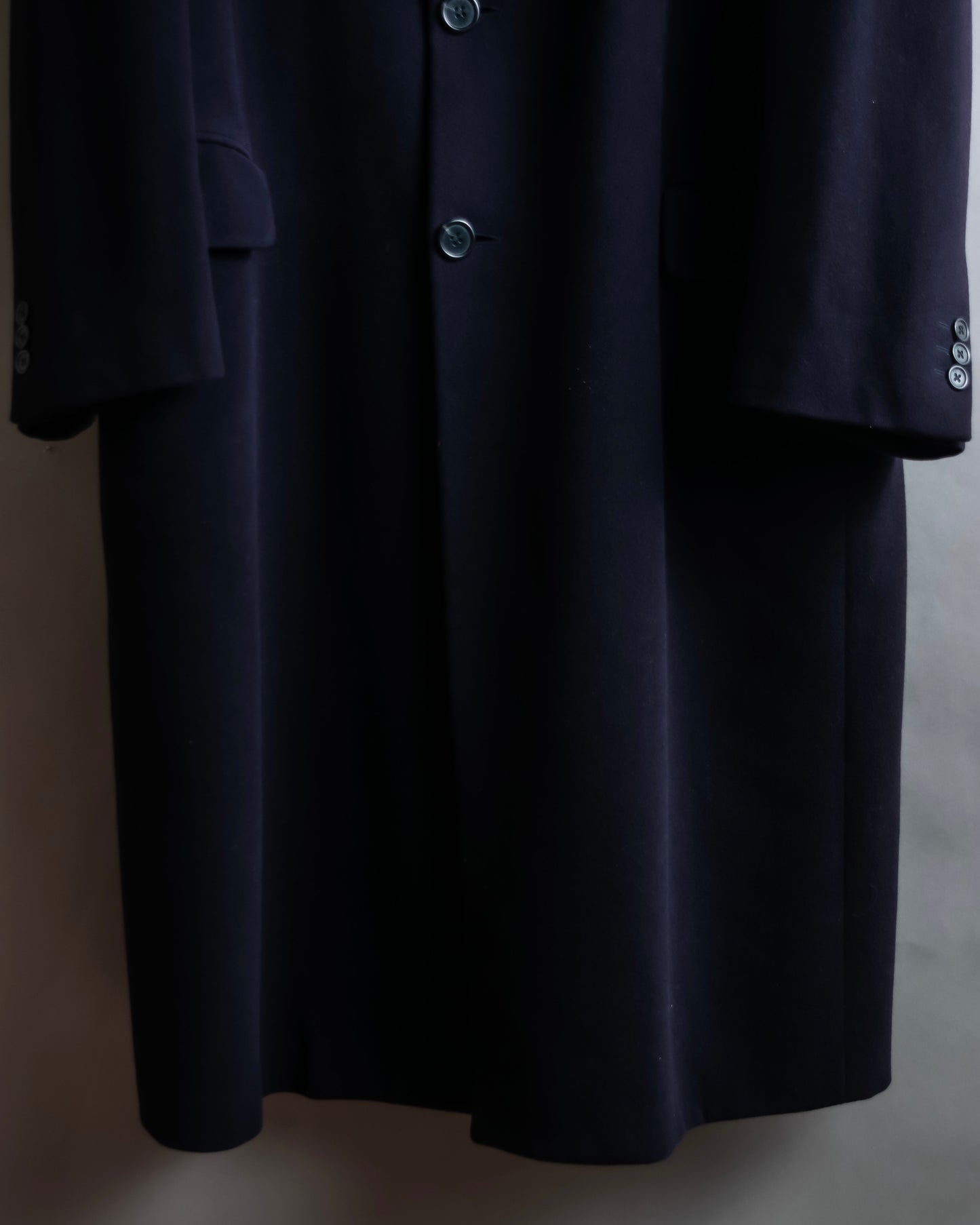 "FENDI" 100% wool oversized maxi length chester coat