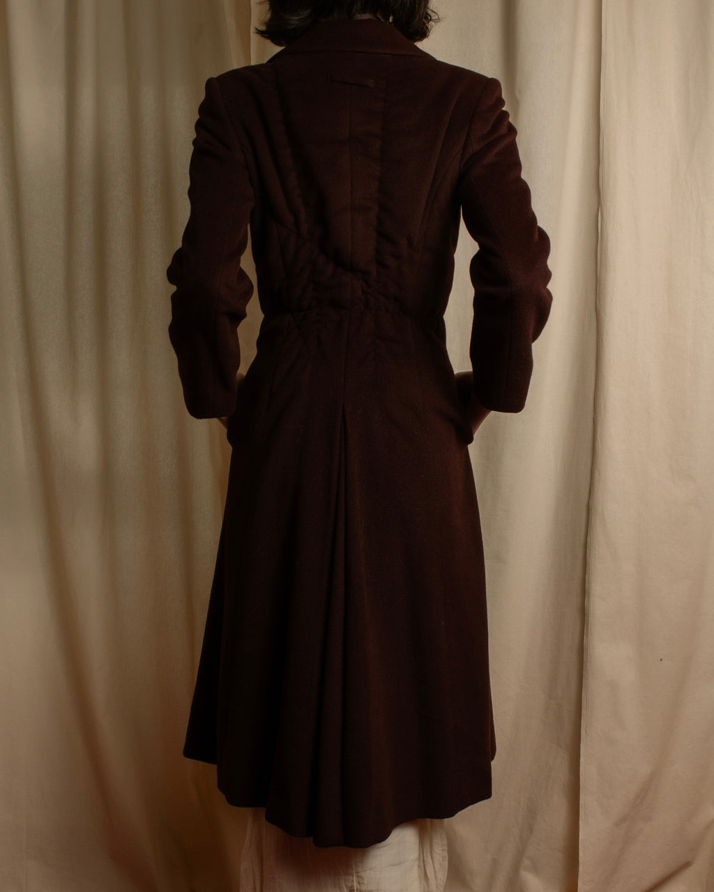 -SPECIAL- "JEAN PAUL GAULTIER"
 1990's-00's Gathered tuck shape design long coat