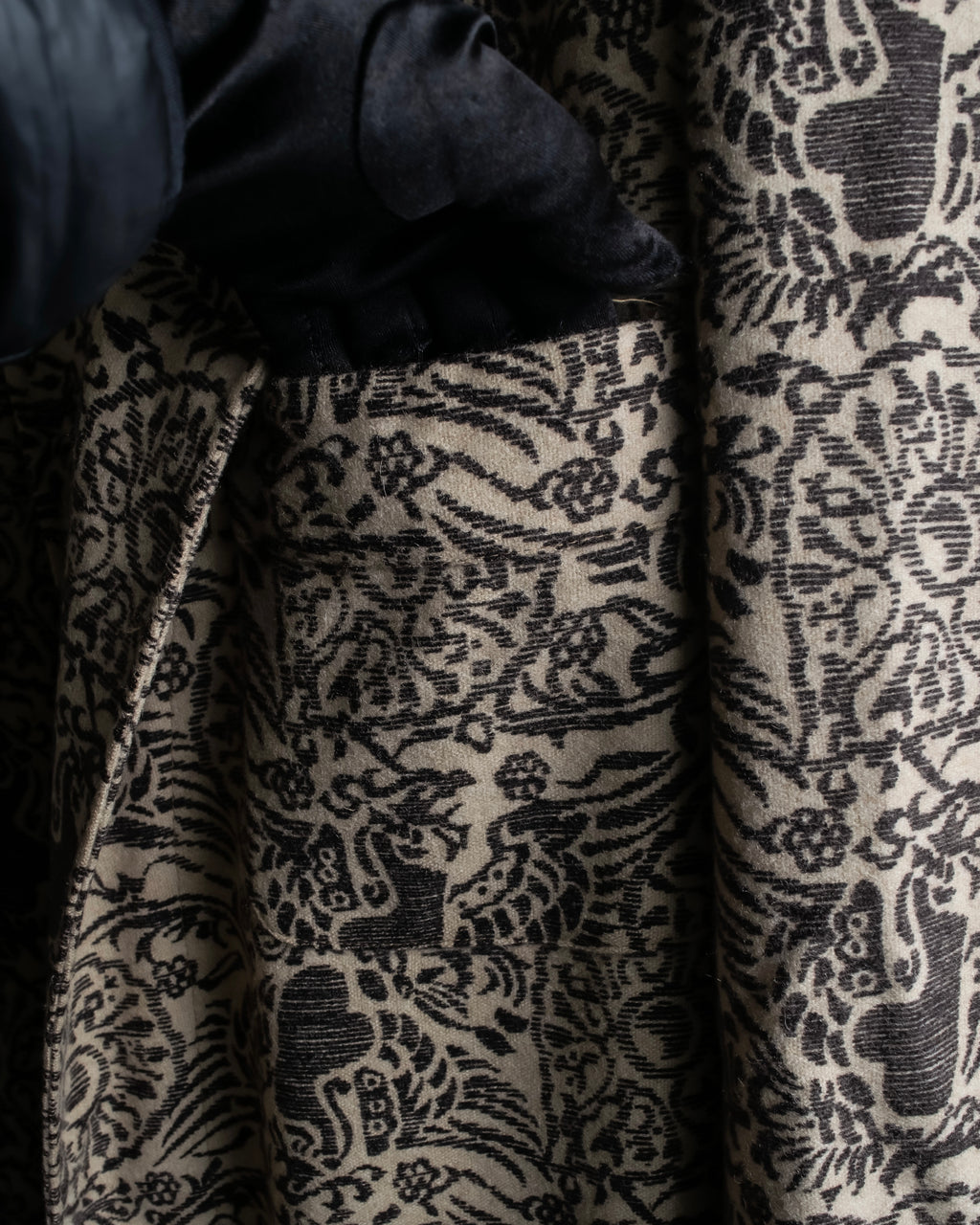 Vintage gobelin oversized gown coat