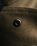 “GIORGIO ARMANI” 90’s-00’s Suede-effect multi-pocket tailored field jacket