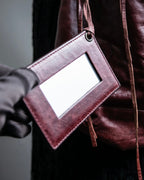 “BALENCIAGA” The Day leather one shoulder bag (burgundy)