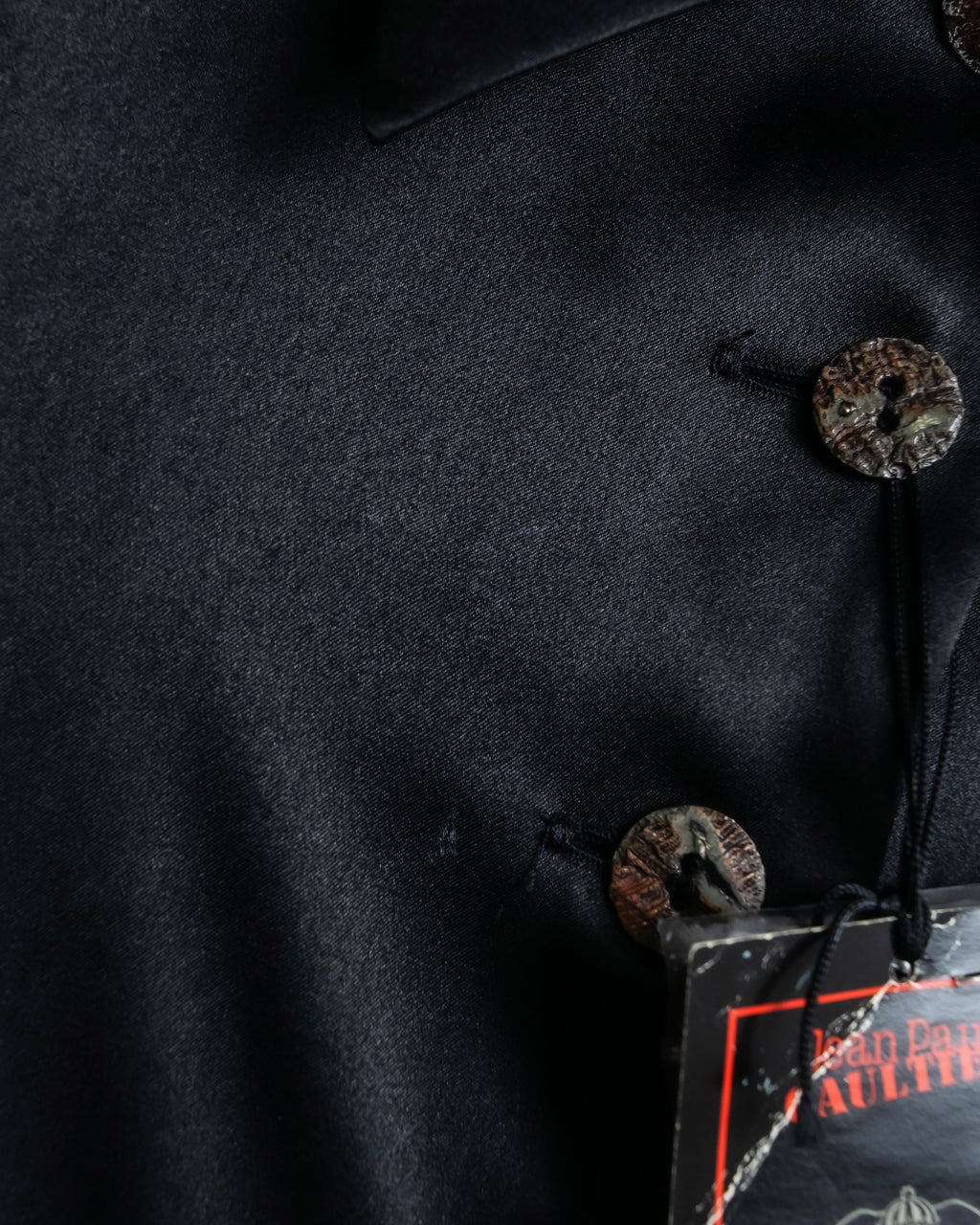 "JEAN PAUL GAULTIER" Beautiful glossy shirt dress