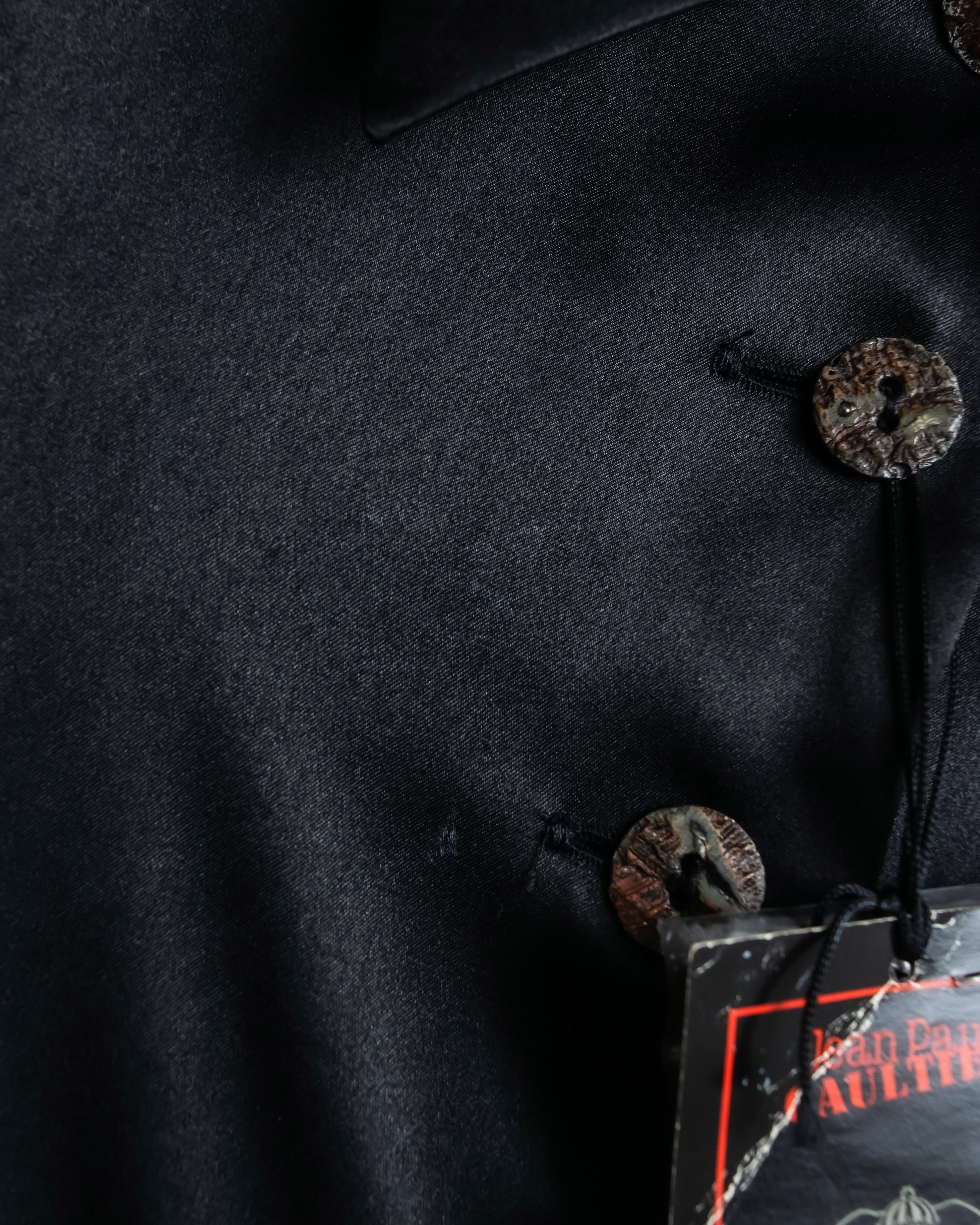 "JEAN PAUL GAULTIER" Beautiful glossy shirt dress