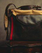 "GUCCI" 70's Iconic web travel shoulder bag