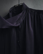 "Yves Saint Laurent" Late 80s silk bow tie blouse