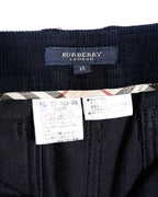 BURBERRY/ Slim Fit Single Breasted Corduroy Set Up Black