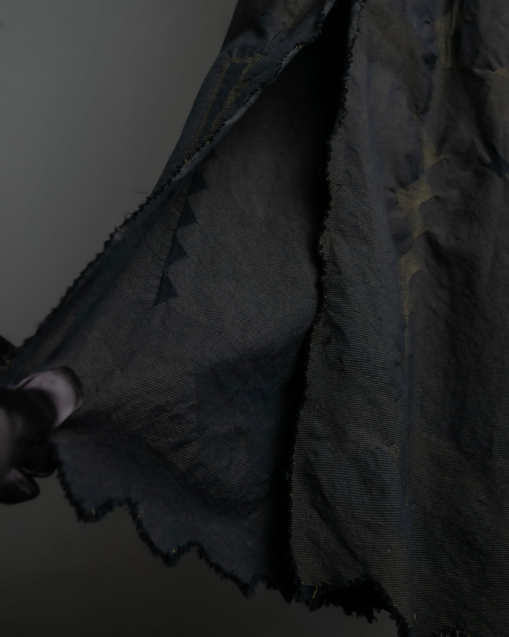 "A-POC" Wrap design high slit skirt