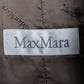 "Max Mara" Diagonal front button design stand collar jacket