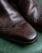 "YVES SAINT LAURENT" Medallion-embellished square heel boots