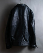 "M. JULIAN" High quality leather single riders blouson