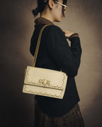 -SPECIAL- “Salvatore Ferragamo” 2015-2017 Vara studded chain shoulder bag