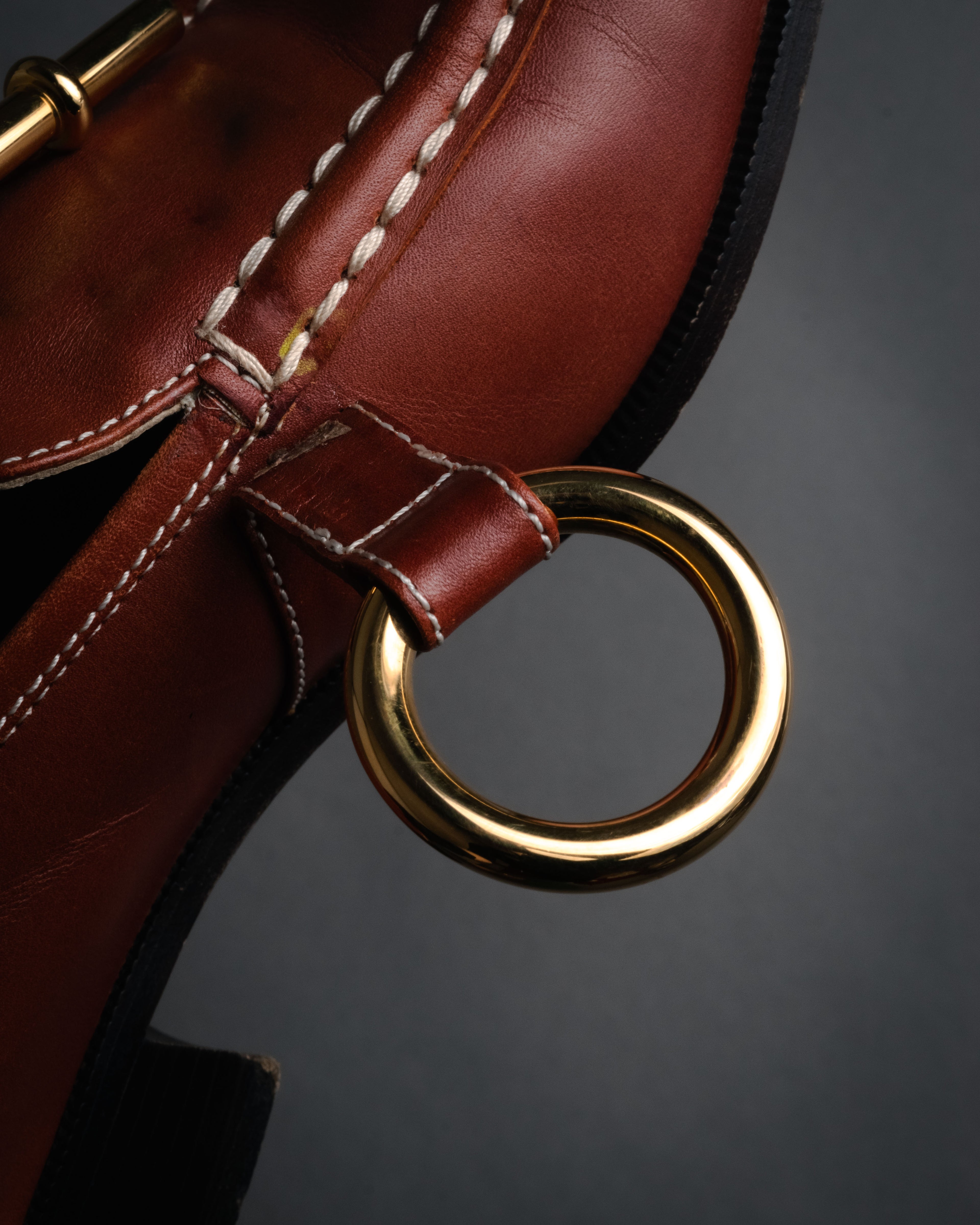 “HERMES” 90’s-00’s Chaine d’ancre hardware loafers