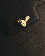 "Valentino Garavani" 80's-90's Classic box leather top-handle handbag