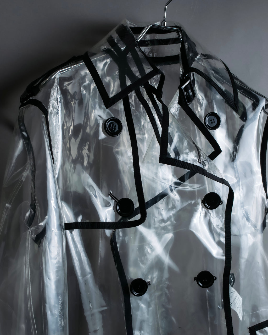 "DOLCE &amp; GABBANA" 23SS PVC material oversize trench coat