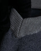 "Maison Martin Margiela" 2008SS two-tone V-neck knit