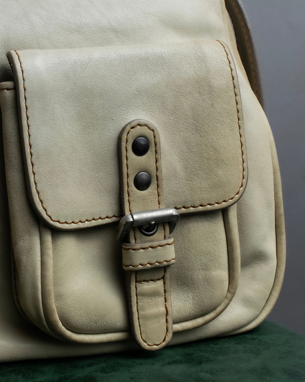 "Christian Dior" Gaucho saddle one shoulder leather bag