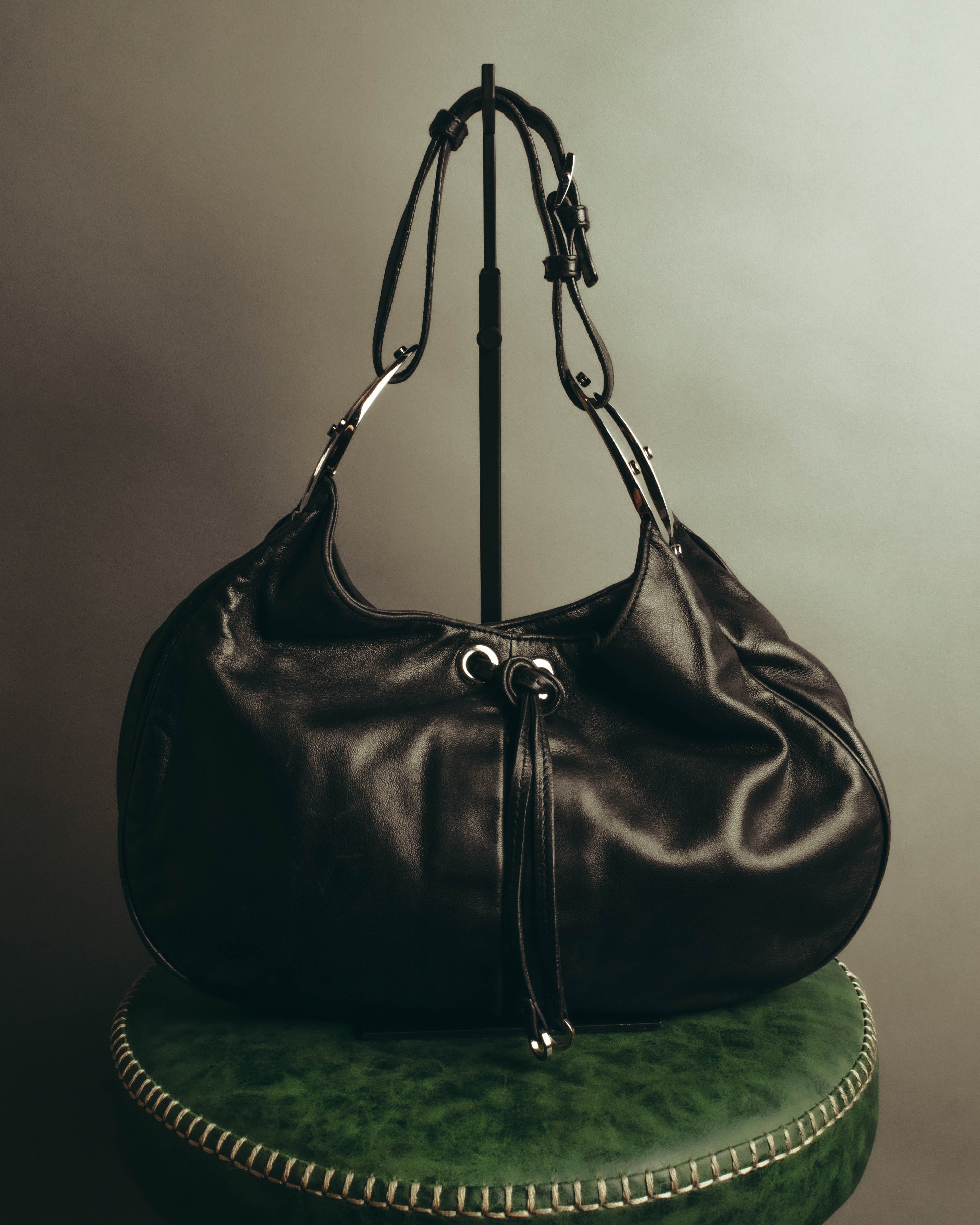 "Sergio Rossi" 00's-10's Soft leather hobo shoulder bag