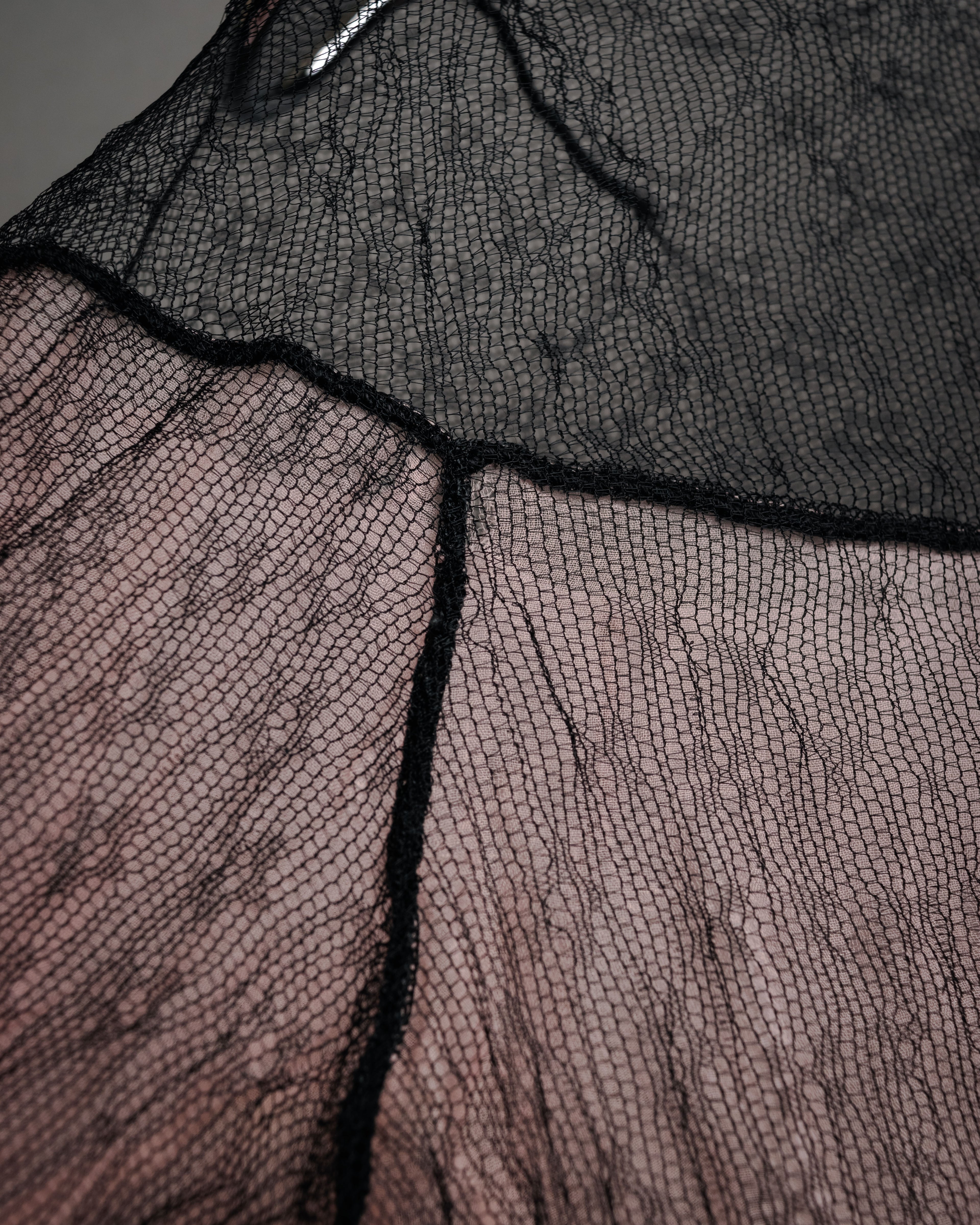 -SPECIAL- “CHANEL” 2014-2019 Sheer lace bow blouse