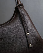 "Sergio Rossi" Flexible leather one-handle bag