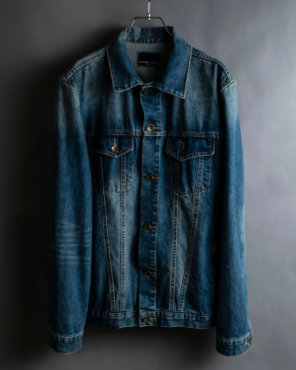 "NUMBER (N)INE" Vintage washed denim jacket