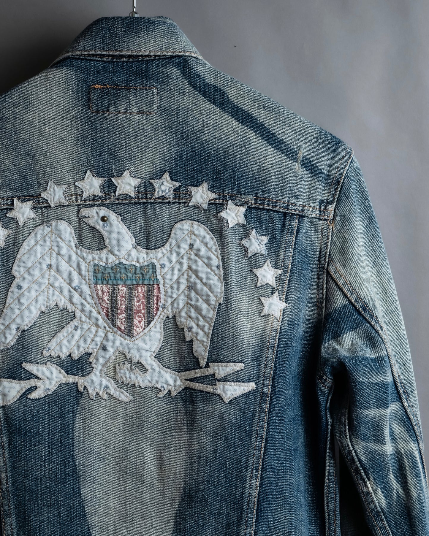 "Ralph Lauren" Eagle & star embroidered design denim jacket