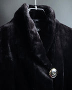 -SPECIAL- “VALENTINO” 1988–1992 SAGA Mink Shawl Collar Coat
