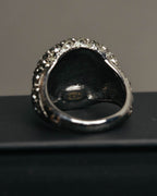 –SPECIAL– "CHANEL" 2021SS  Sparkling rhinestone cc ring