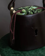 "KENZO" Camouflage design drawstring leather bag