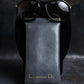 "Christian Dior" Hexagonal frame black sunglasses