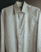 "Hermès" 00's-10's Monogram print cotton long sleeve shirt