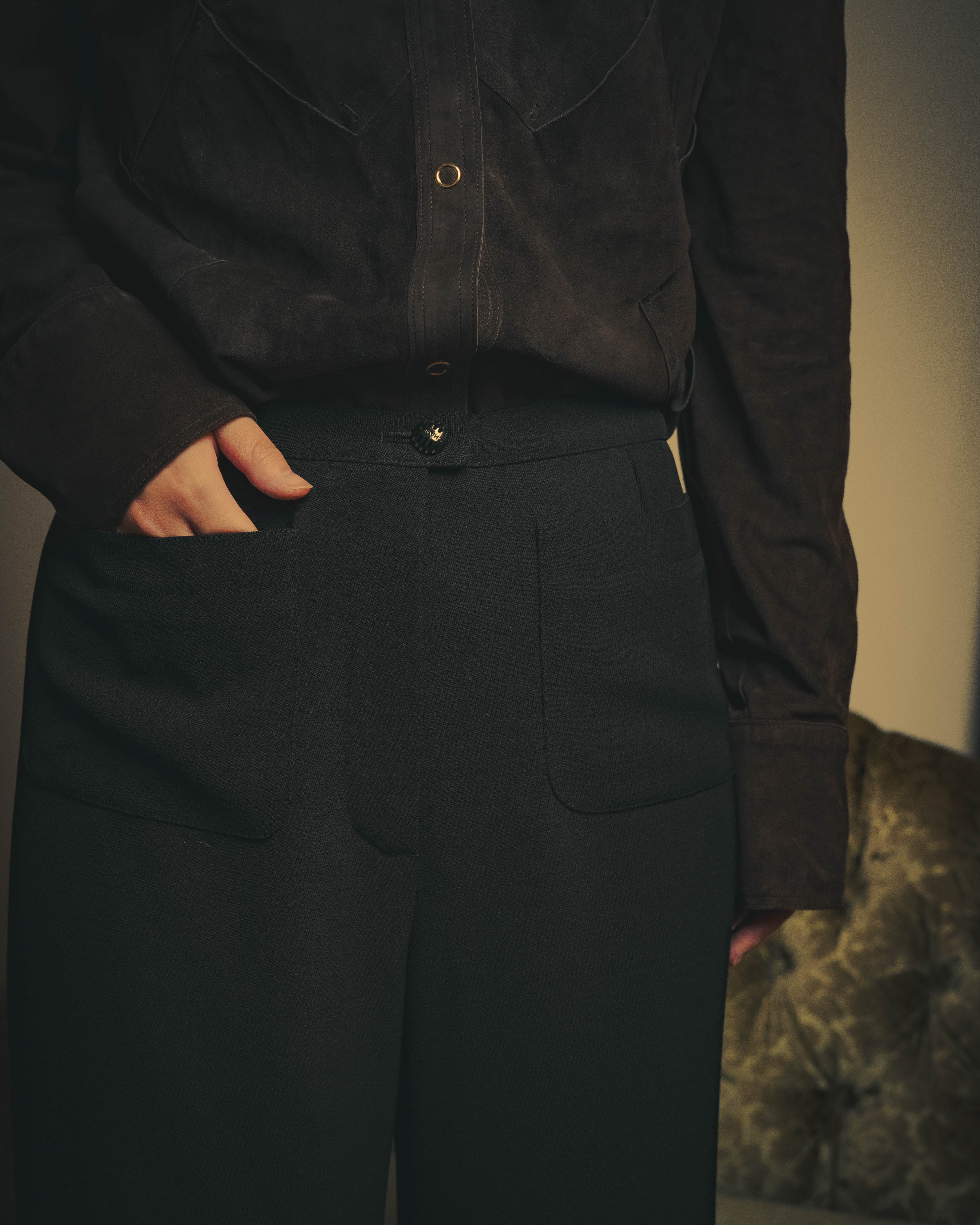 -SPECIAL- "CHANEL" 99SS  Dramatic wide-leg trousers