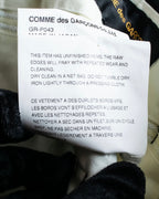 "COMME des GARCONS" Ruffle & tulle asymmetrical docking sarouel slacks