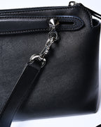 FENDI/ “By The Way Medium” Flower Detailed 2 Way Hand Bag Black