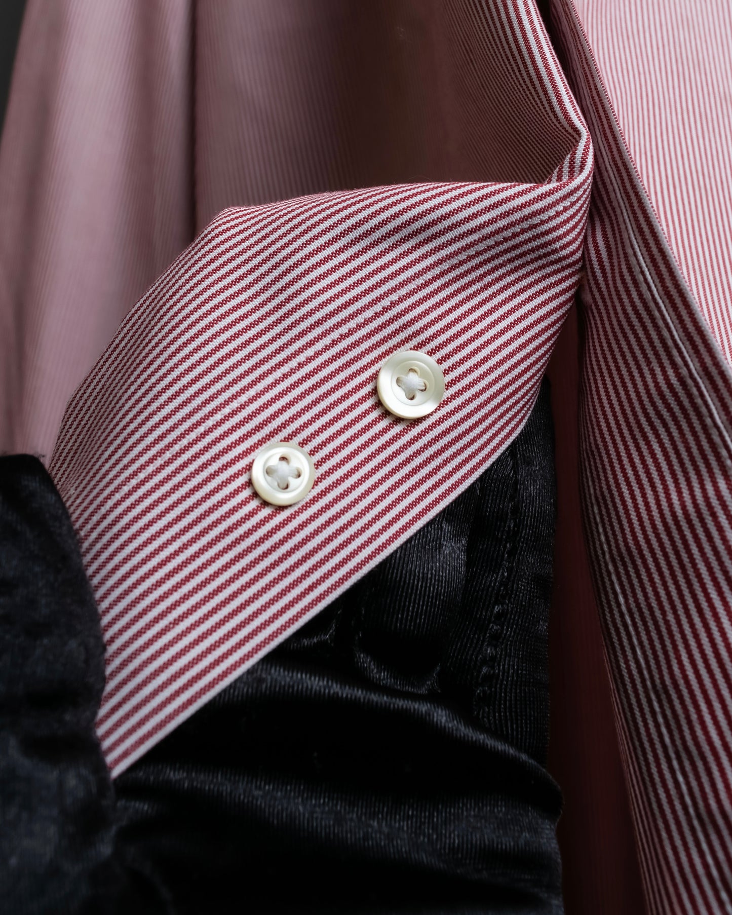 "BROOKS BROTHERS" Ultra thin stripe button down colour oversized shirt