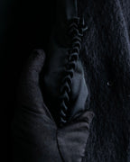 "YVES SAINT LAURENT" Large shawl collar black long coat