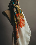 "Christian Dior" 80's-90's Elegant silk scarf
