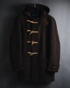 "COMME des GARCONS HOMME"
13AW Wool duffle coat with hood and toggle closures