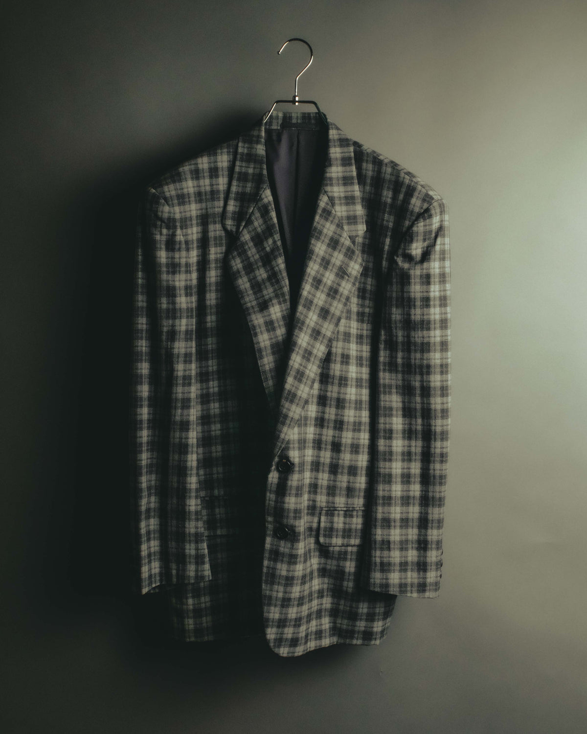 "COMME des GARÇONS HOMME" 90's Plaid wool blazer