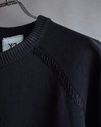 "Y-3" Logo engraved knit pullover
