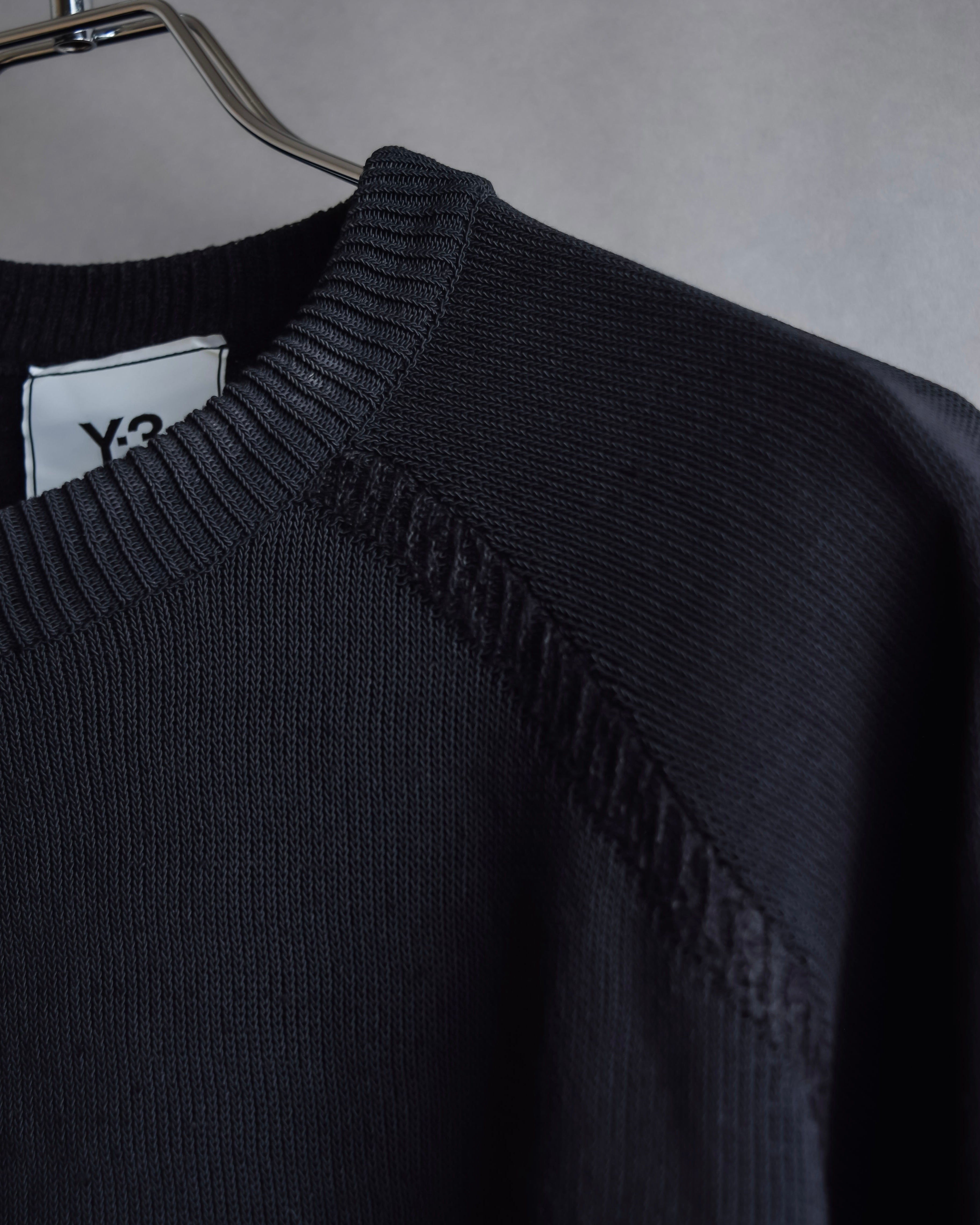 "Y-3" Logo engraved knit pullover