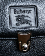 "BURBERRYS" Cylinder shaped leather one handle bag