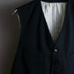 Vintage no collar 6 button tailored vest