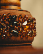 "PRADA" 90's-00's Embellished wide cuff bracelet