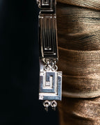 "Guy Laroche" Logo motif silver bracelet