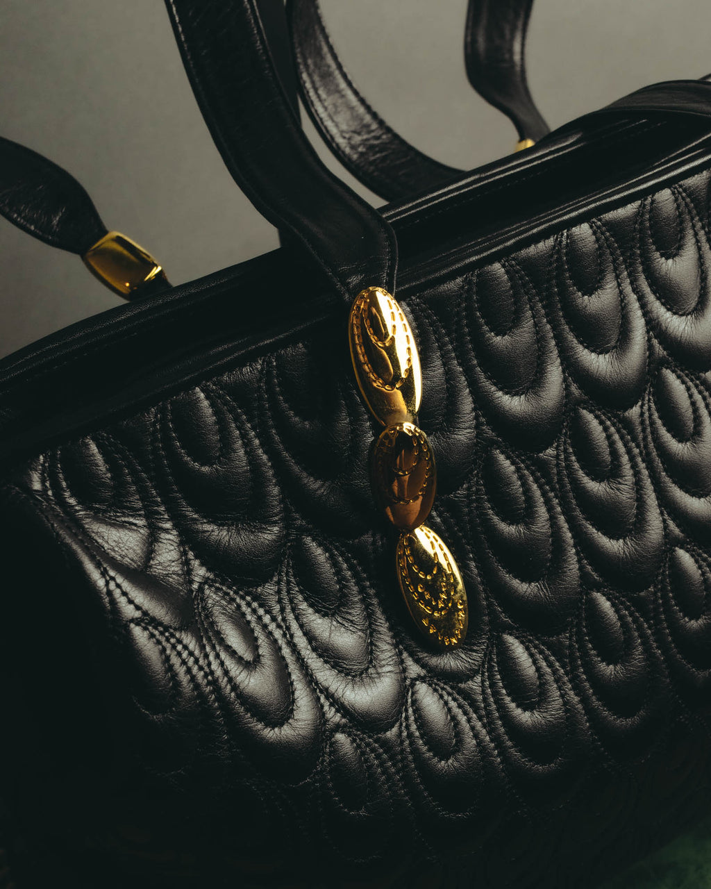 "Valentino Orlandi" 80's-90's Sculptural quilted leather shoulder bag